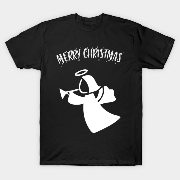 Merry Christmas Angel T-Shirt by All About Nerds